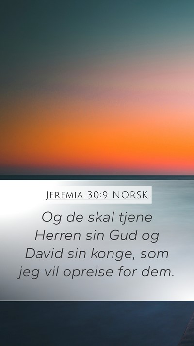 Jeremia 30:9 NORSK Bible Verse Image