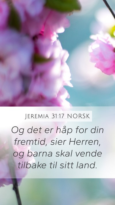 Jeremia 31:17 NORSK Bible Verse Image