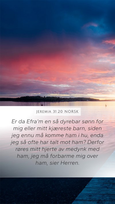Jeremia 31:20 NORSK Bible Verse Image