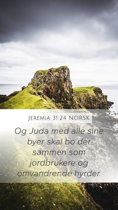 Jeremia 31:24 NORSK Bible Verse Image