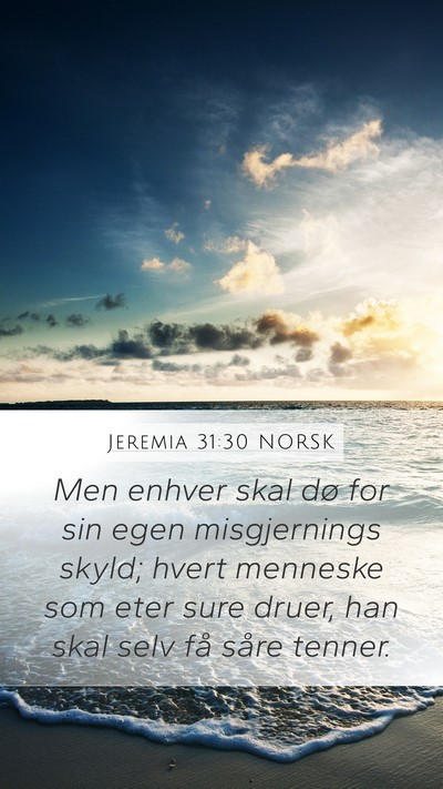 Jeremia 31:30 NORSK Bible Verse Image
