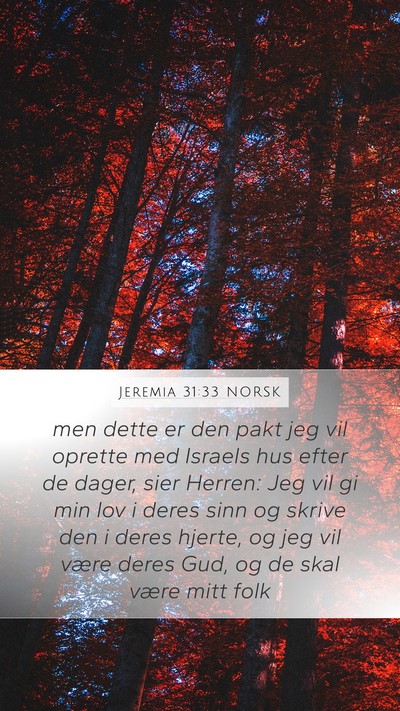 Jeremia 31:33 NORSK Bible Verse Image