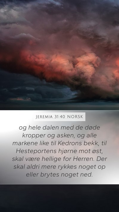Jeremia 31:40 NORSK Bible Verse Image
