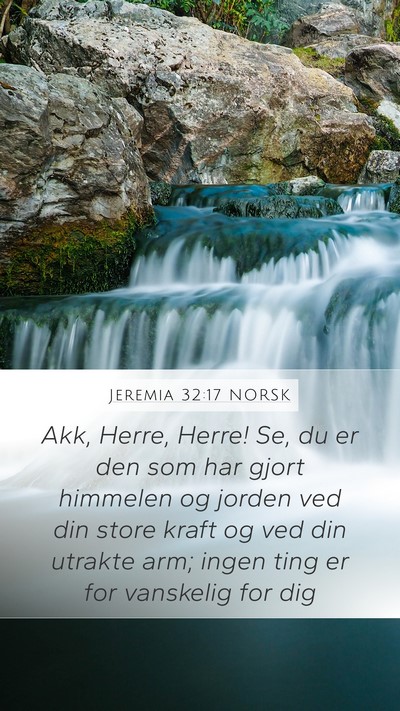 Jeremia 32:17 NORSK Bible Verse Image