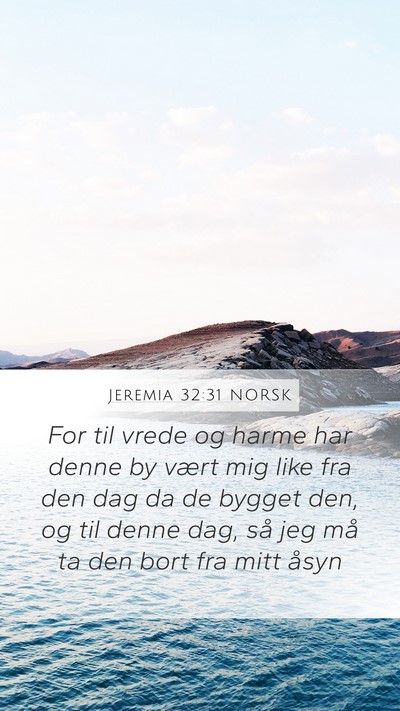 Jeremia 32:31 NORSK Bible Verse Image