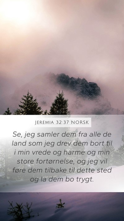Jeremia 32:37 NORSK Bible Verse Image