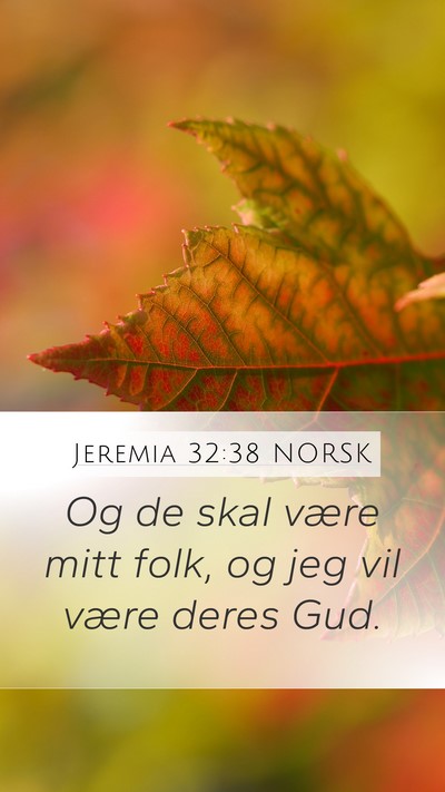 Jeremia 32:38 NORSK Bible Verse Image
