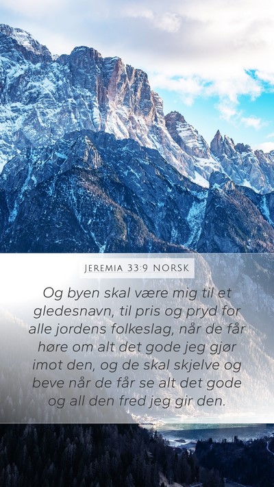 Jeremia 33:9 NORSK Bible Verse Image