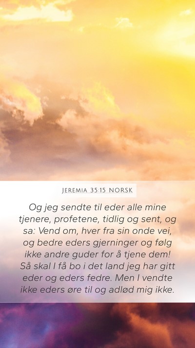 Jeremia 35:15 NORSK Bible Verse Image