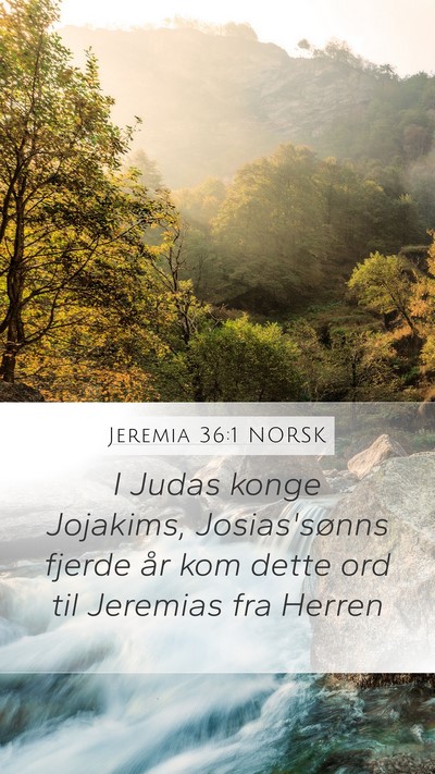 Jeremia 36:1 NORSK Bible Verse Image