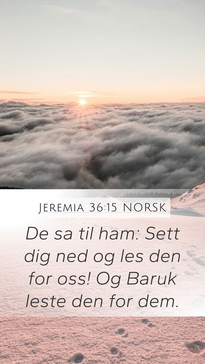 Jeremia 36:15 NORSK Bible Verse Image