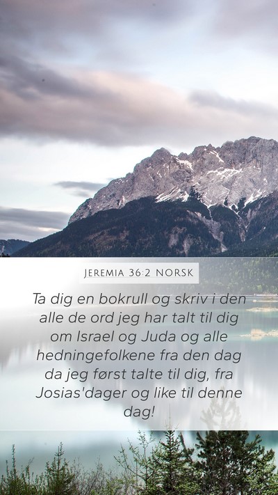 Jeremia 36:2 NORSK Bible Verse Image