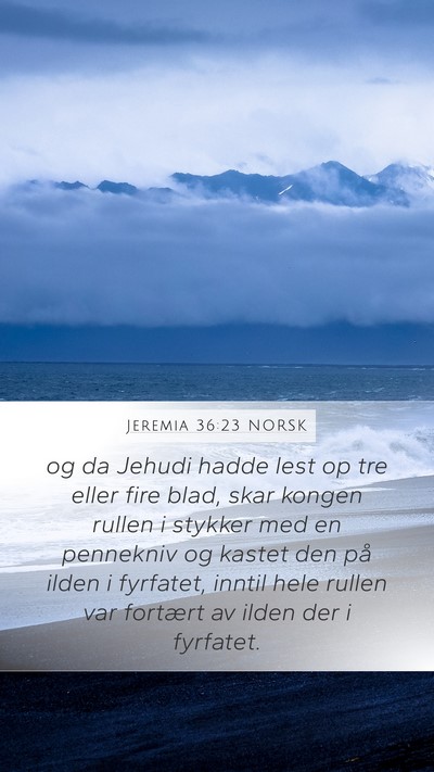 Jeremia 36:23 NORSK Bible Verse Image