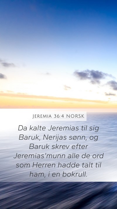 Jeremia 36:4 NORSK Bible Verse Image