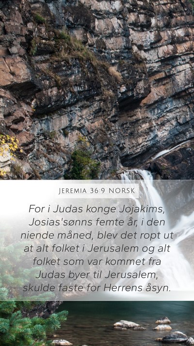 Jeremia 36:9 NORSK Bible Verse Image