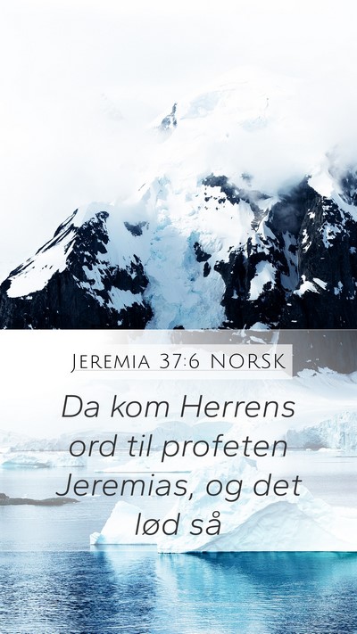Jeremia 37:6 NORSK Bible Verse Image