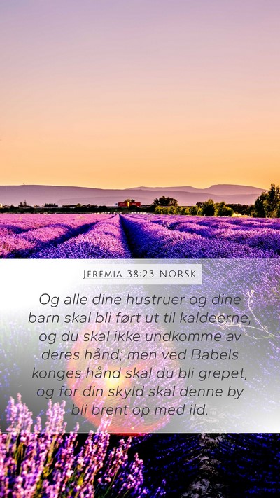 Jeremia 38:23 NORSK Bible Verse Image