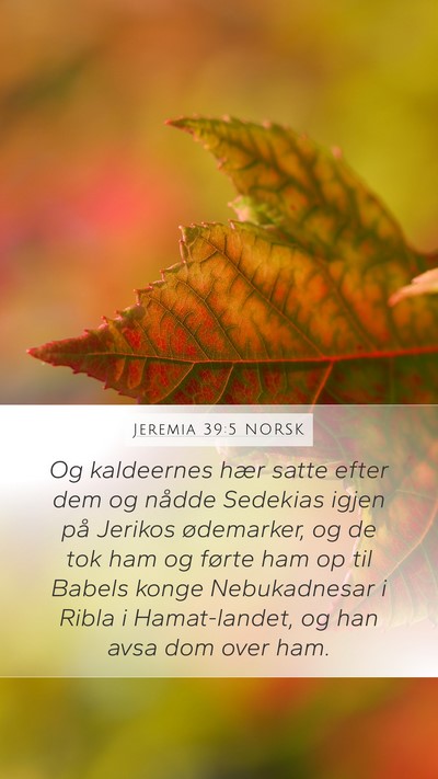 Jeremia 39:5 NORSK Bible Verse Image