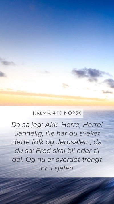 Jeremia 4:10 NORSK Bible Verse Image