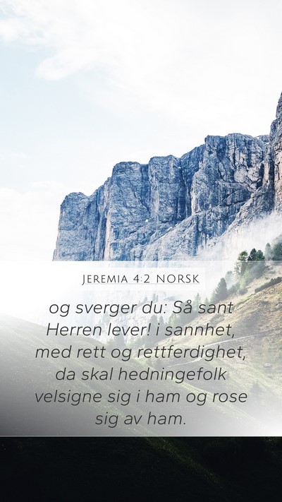 Jeremia 4:2 NORSK Bible Verse Image