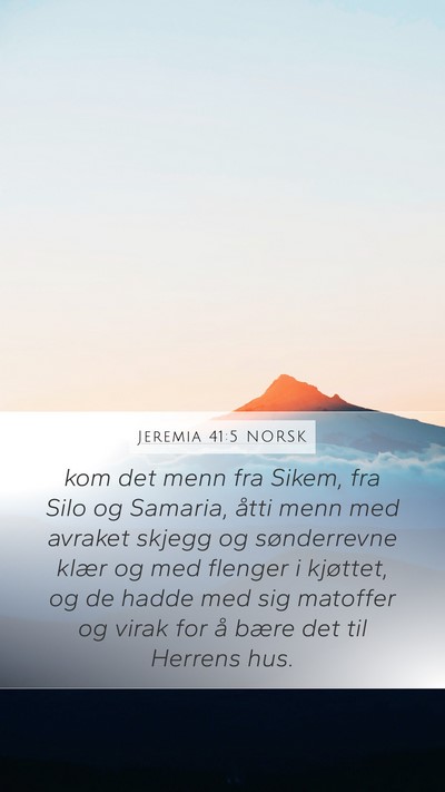 Jeremia 41:5 NORSK Bible Verse Image
