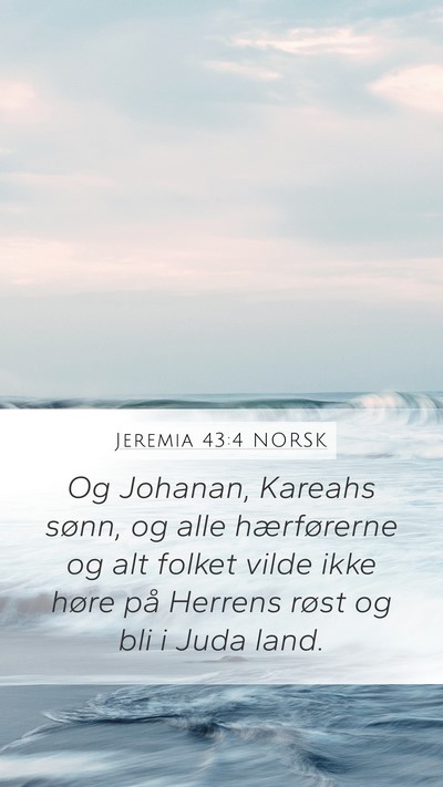 Jeremia 43:4 NORSK Bible Verse Image
