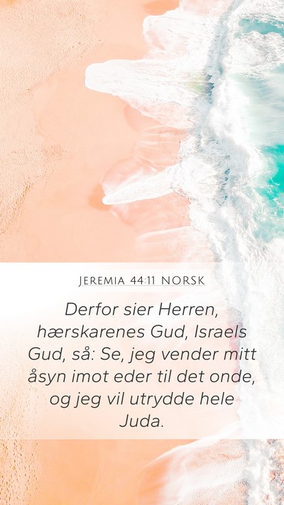 Jeremia 44:11 NORSK Bible Verse Image