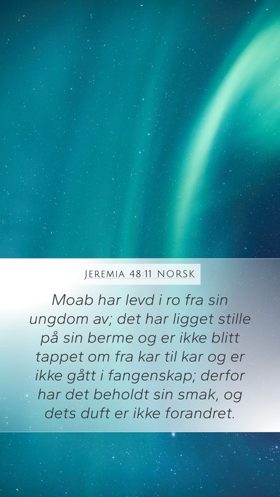 Jeremia 48:11 NORSK Bible Verse Image
