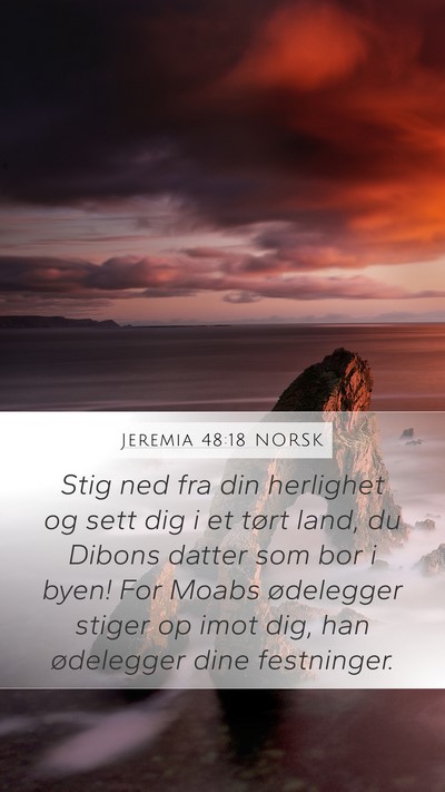 Jeremia 48:18 NORSK Bible Verse Image