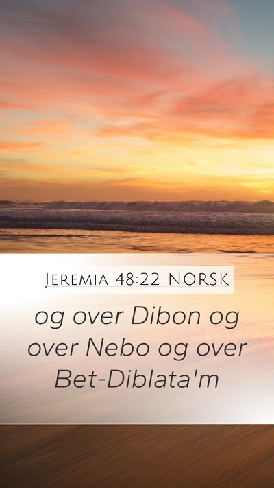 Jeremia 48:22 NORSK Bible Verse Image