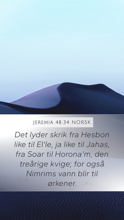 Jeremia 48:34 NORSK Bible Verse Image
