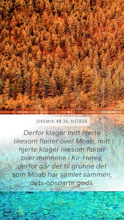 Jeremia 48:36 NORSK Bible Verse Image