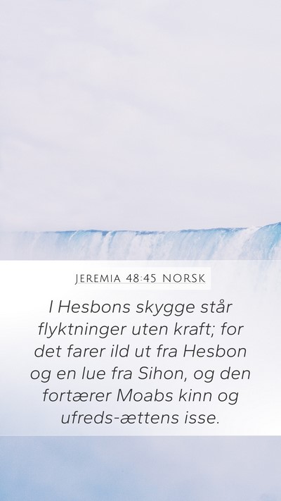Jeremia 48:45 NORSK Bible Verse Image