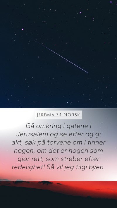 Jeremia 5:1 NORSK Bible Verse Image