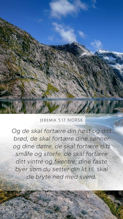 Jeremia 5:17 NORSK Bible Verse Image