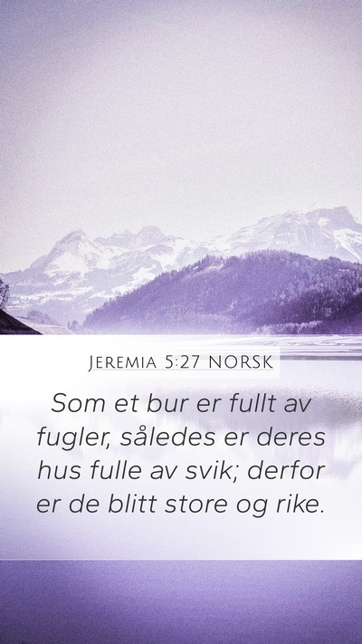 Jeremia 5:27 NORSK Bible Verse Image