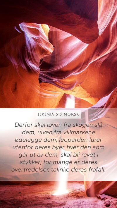 Jeremia 5:6 NORSK Bible Verse Image