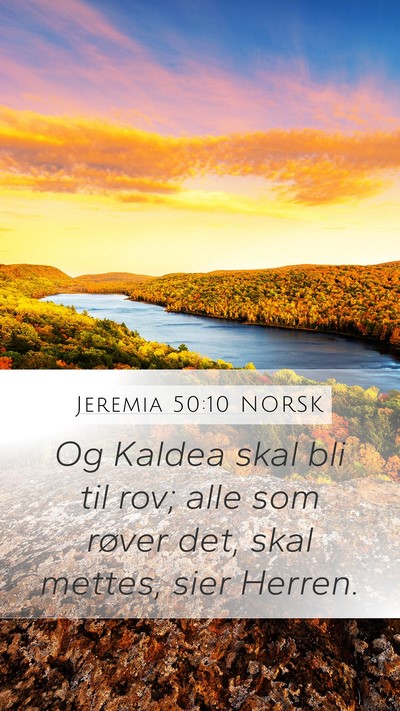 Jeremia 50:10 NORSK Bible Verse Image