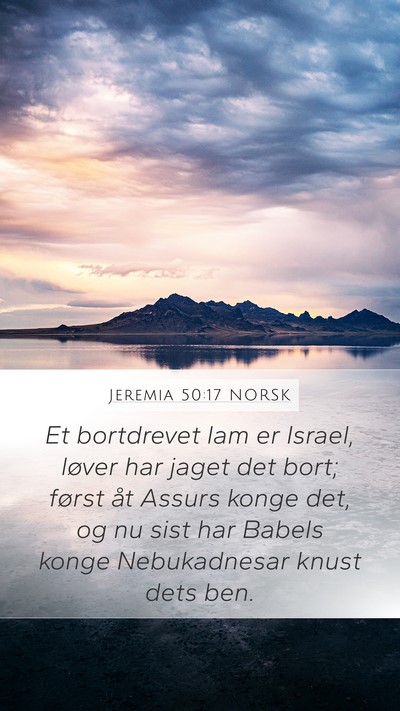 Jeremia 50:17 NORSK Bible Verse Image