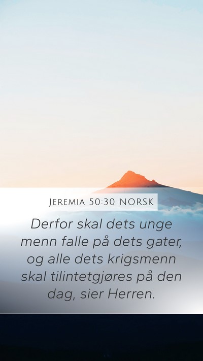 Jeremia 50:30 NORSK Bible Verse Image