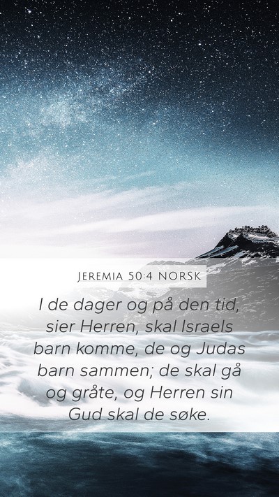 Jeremia 50:4 NORSK Bible Verse Image