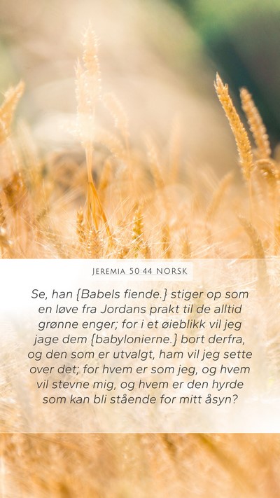 Jeremia 50:44 NORSK Bible Verse Image