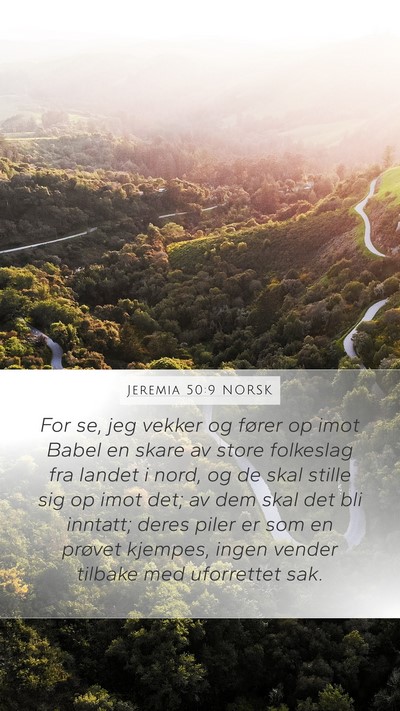 Jeremia 50:9 NORSK Bible Verse Image