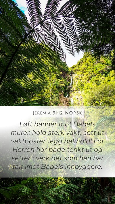 Jeremia 51:12 NORSK Bible Verse Image
