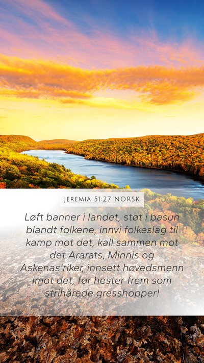 Jeremia 51:27 NORSK Bible Verse Image