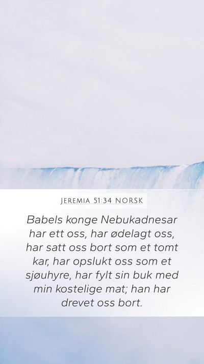Jeremia 51:34 NORSK Bible Verse Image