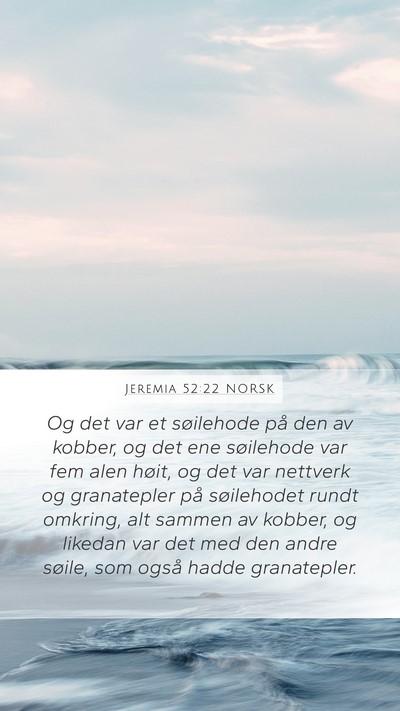 Jeremia 52:22 NORSK Bible Verse Image
