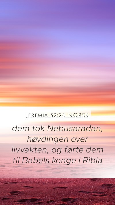 Jeremia 52:26 NORSK Bible Verse Image