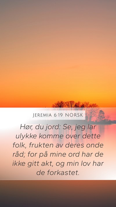 Jeremia 6:19 NORSK Bible Verse Image