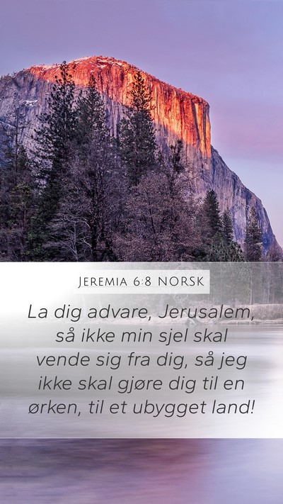 Jeremia 6:8 NORSK Bible Verse Image